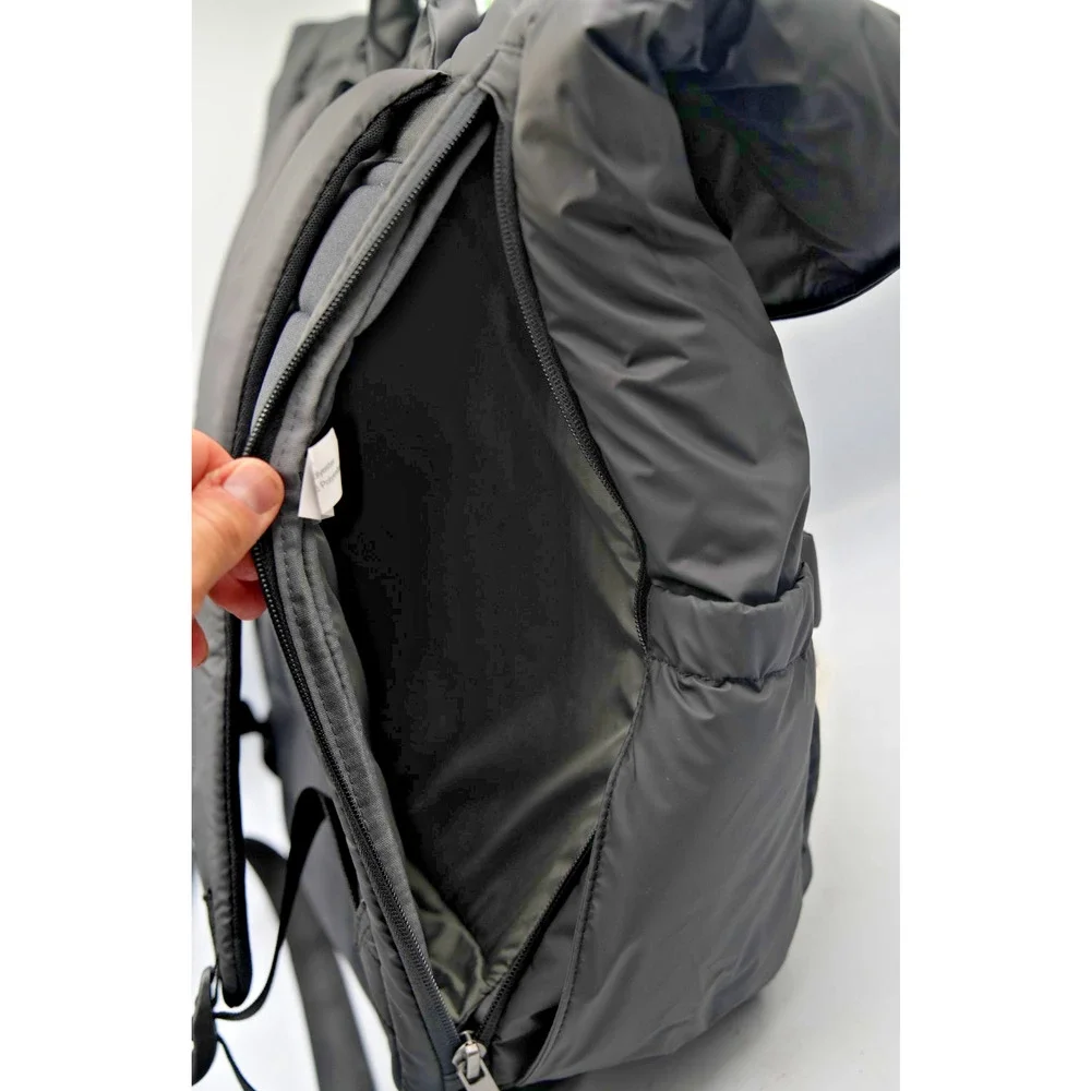 One Story Black Puffer Backpack Bundle -Tan Embark Lunchbox and 25+ School Items